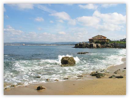 Monterey beach during a beautiful day